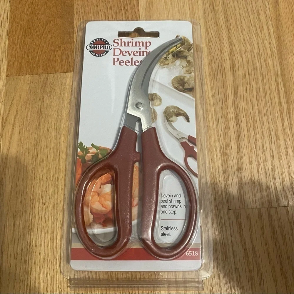 Norpro Shrimp Devein Peeler NEW Kitchen Utensils Tool Metal Scissor